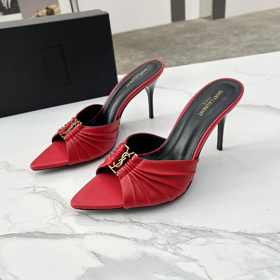 New fashion 9cm high heel sandal slippers 1025031909