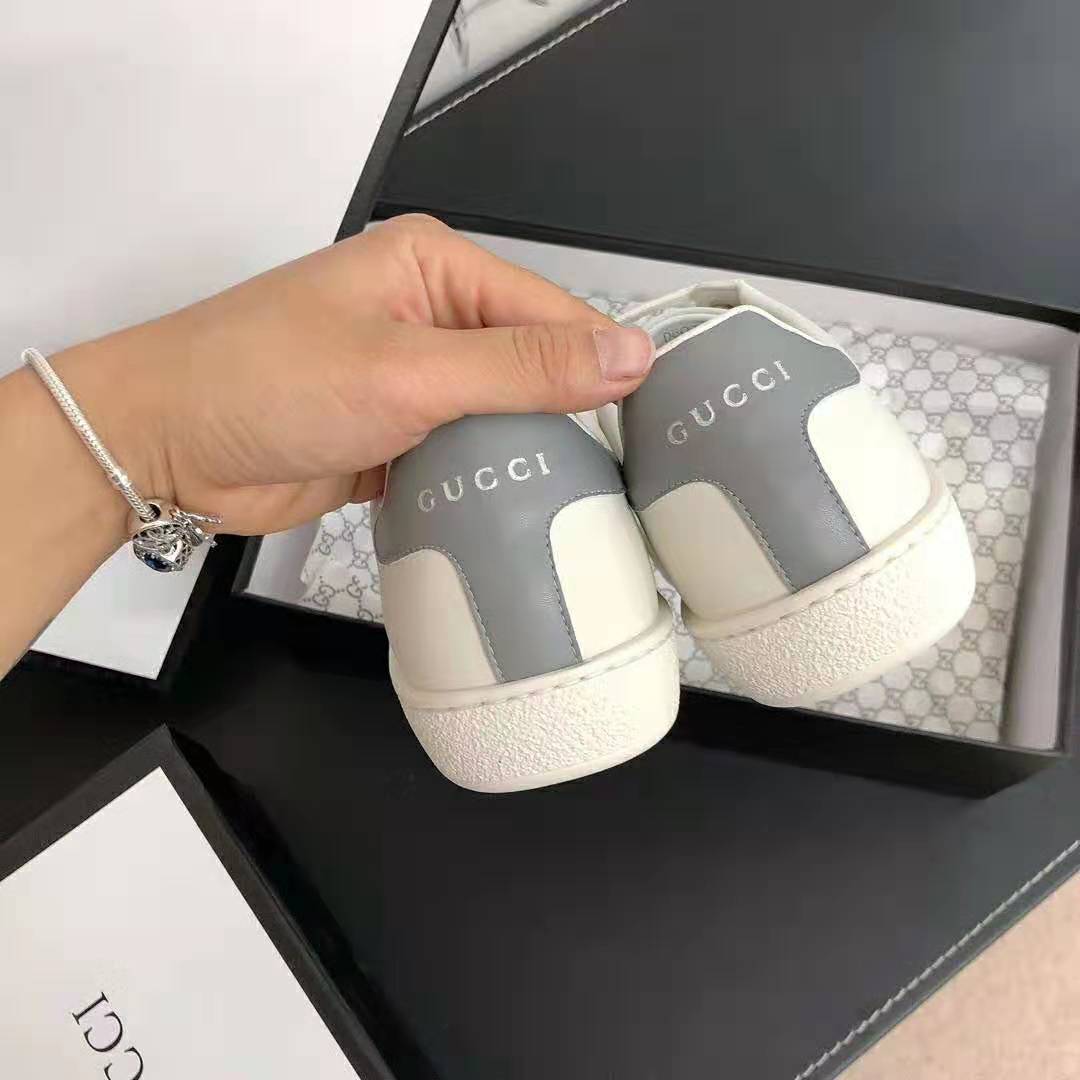 Gucci Unisex Ace Sneaker with Interlocking G-White