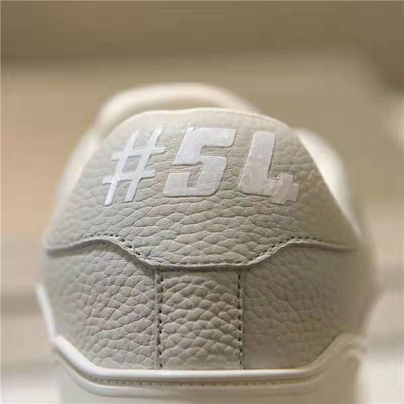 Louis Vuitton LV Unisex LV Trainer Sneaker in Grained Calf Leather-White