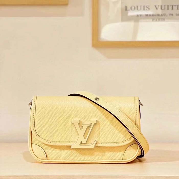Louis Vuitton LV Women Buci Crossbody Yellow Epi Grained Cowhide Leather