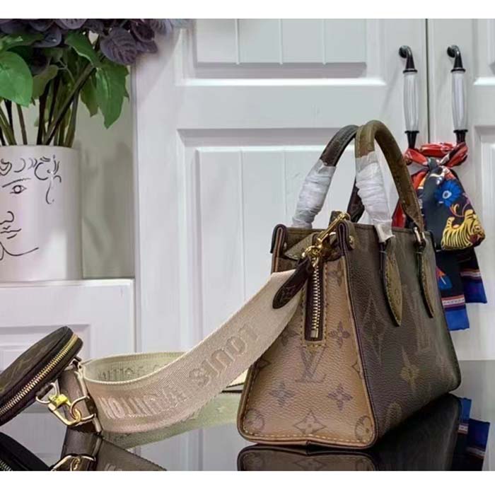 Louis Vuitton LV Women OnTheGo East West Giant Monogram Monogram Reverse Coated Canvas