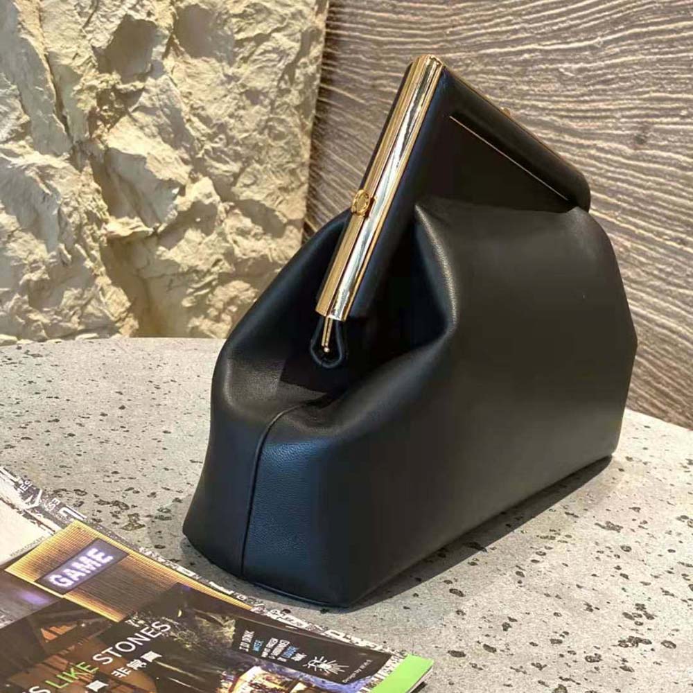 Fendi Women First Medium Nappa Leather Bag-Black