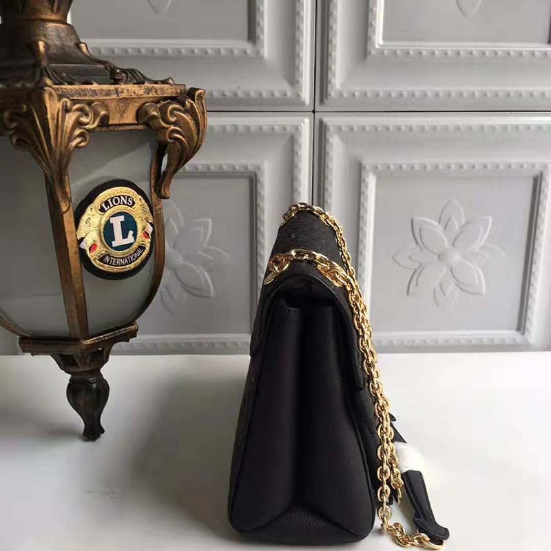 Louis Vuitton LV Women Vavin MM in Monogram Empreinte Leather-Black