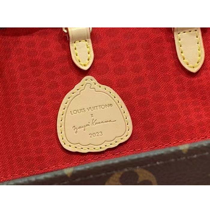 Louis Vuitton LV Women LV x YK OnTheGo MM​ Monogram Coated Canvas 3D Painted Dots Print