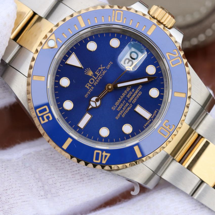 Rolex Submariner Date Blue Dial Two Tone 41mm