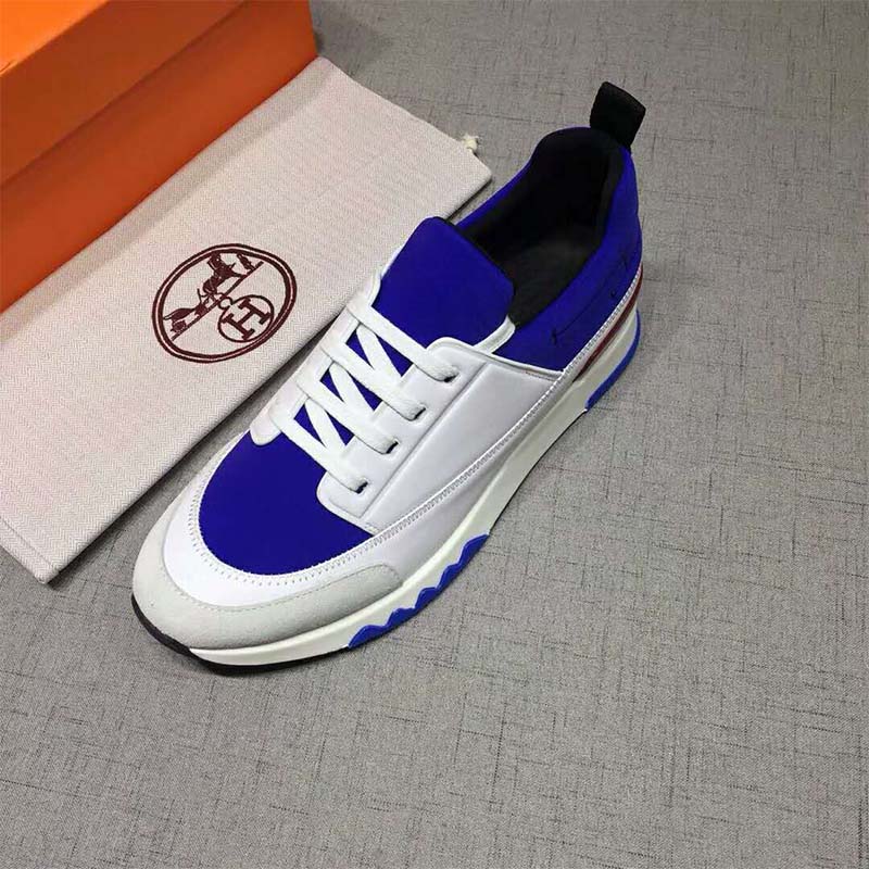 Hermes Men Shoes Stadium Sneaker-White