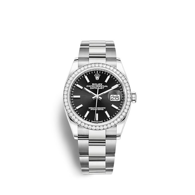 Rolex Datejust 36 Oystersteel and white gold Ref# 126284RBR-0008