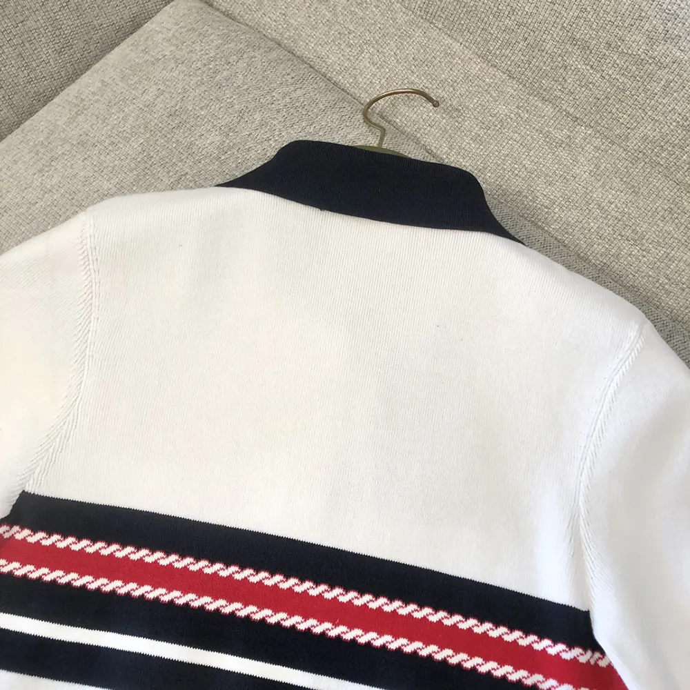 Gucci Women Cotton Stitch Polo Top with Intarsia ‎835916XKEVH