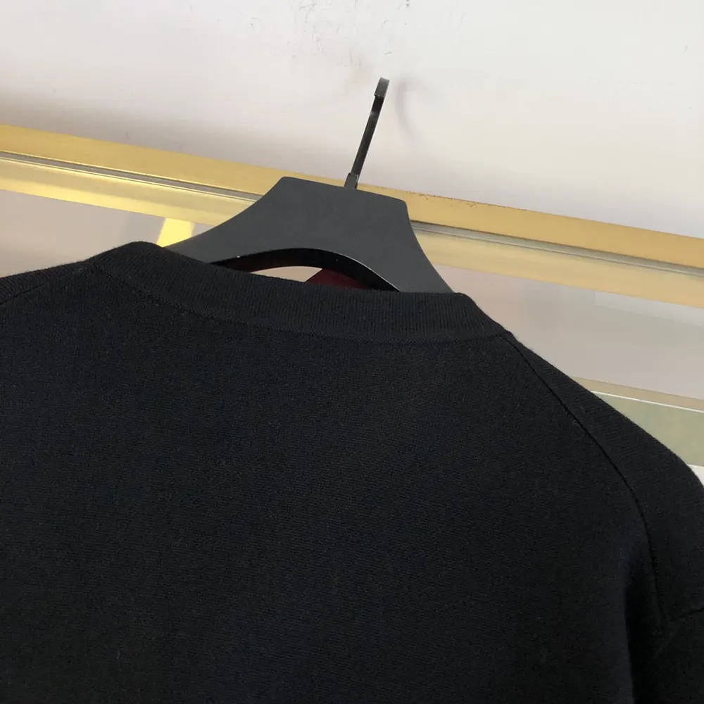 Gucci Men Silk Cotton Cardigan with Intarsia Navy Rib Silk Cotton Knit