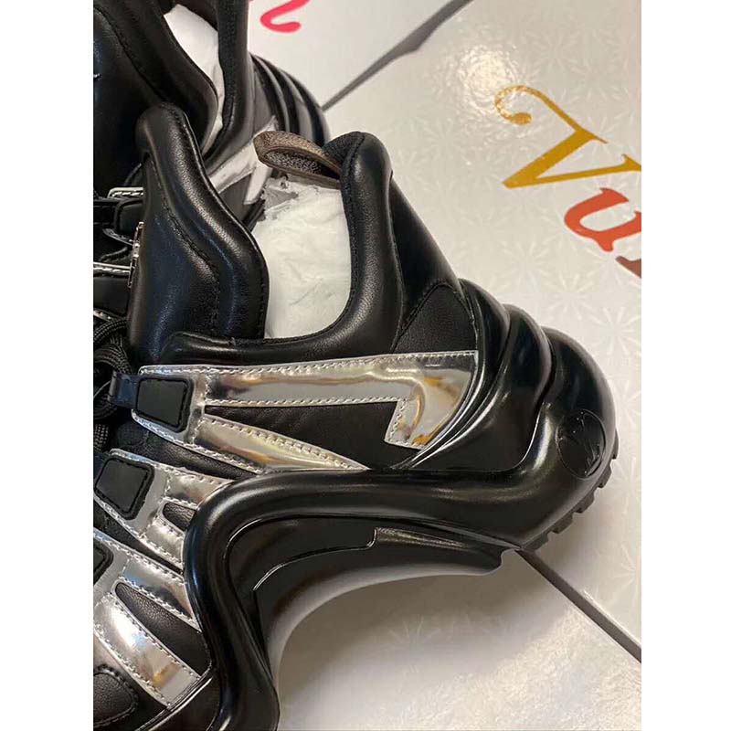 Louis Vuitton LV Women LV Archlight Sneaker in Leather and Technical Fabrics-Black