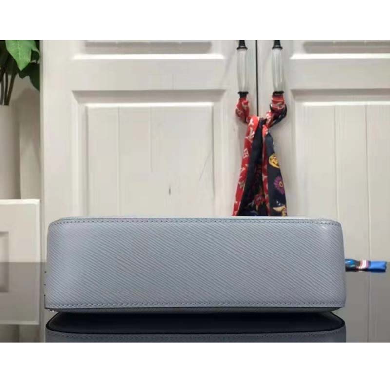 Louis Vuitton LV Women Marelle Handbag Blue Epi Grained Cowhide Leather Canvas