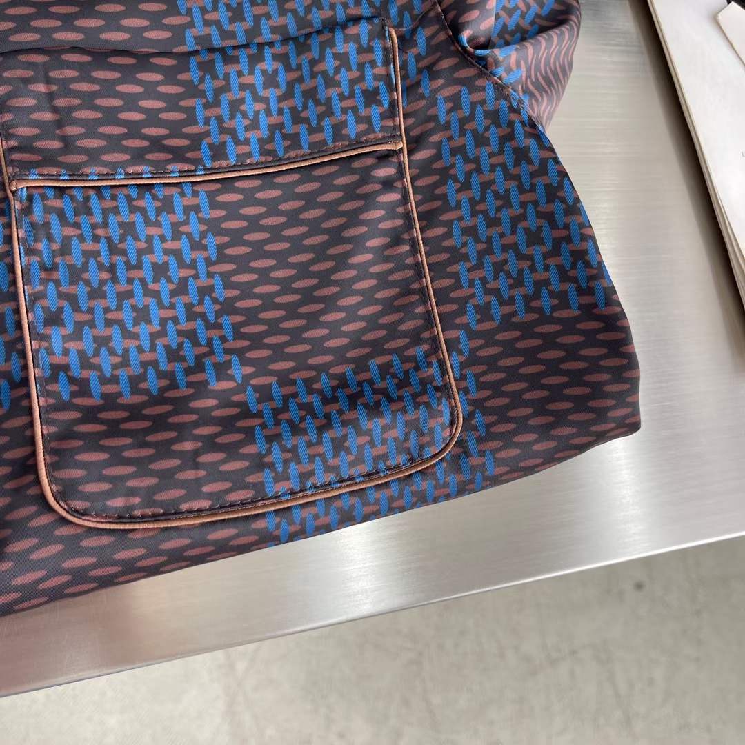 Louis Vuitton Women LV Long-Sleeved Damier Silk Pyjama Shirt Pyjama Fit 1AFJD0