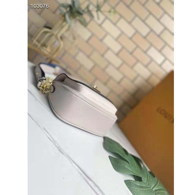 Louis Vuitton LV Women Lockme Tender Rosewater Greige Grained Calf Leather