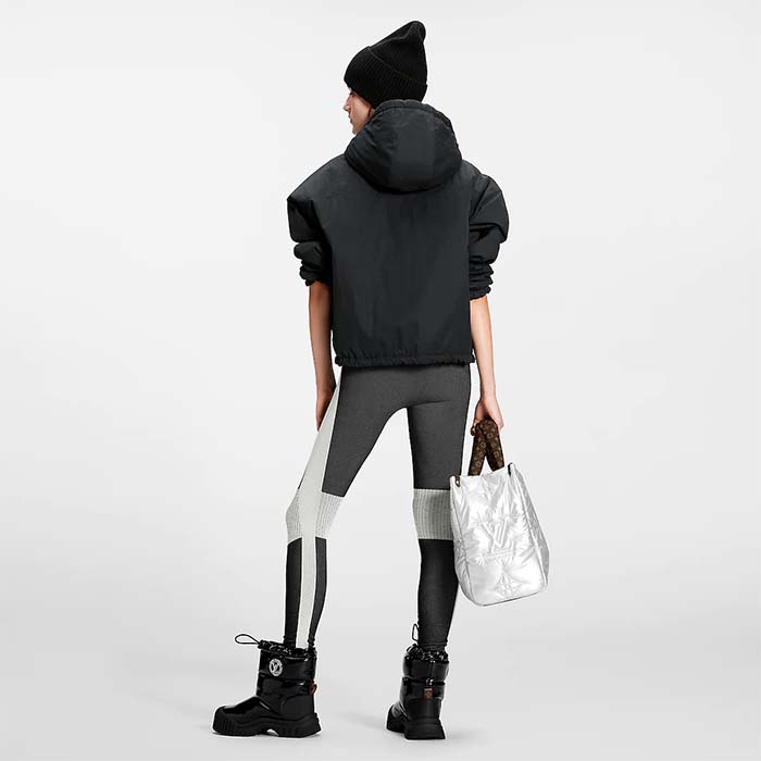 Louis Vuitton Unisex LV Ruby Flat Half Boot Black Vinyl Elastic Stopper Rubber