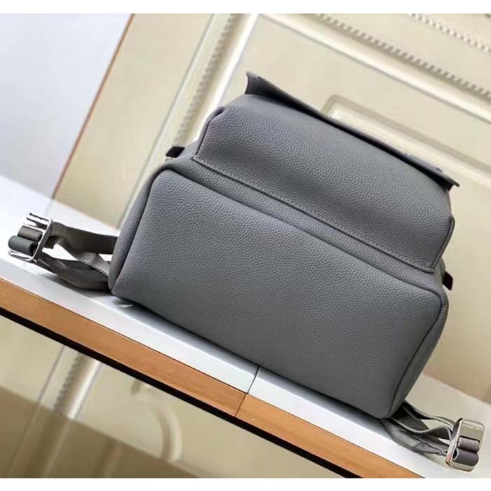 Louis Vuitton LV Unisex Takeoff Backpack Gray Aerogram Cowhide Leather