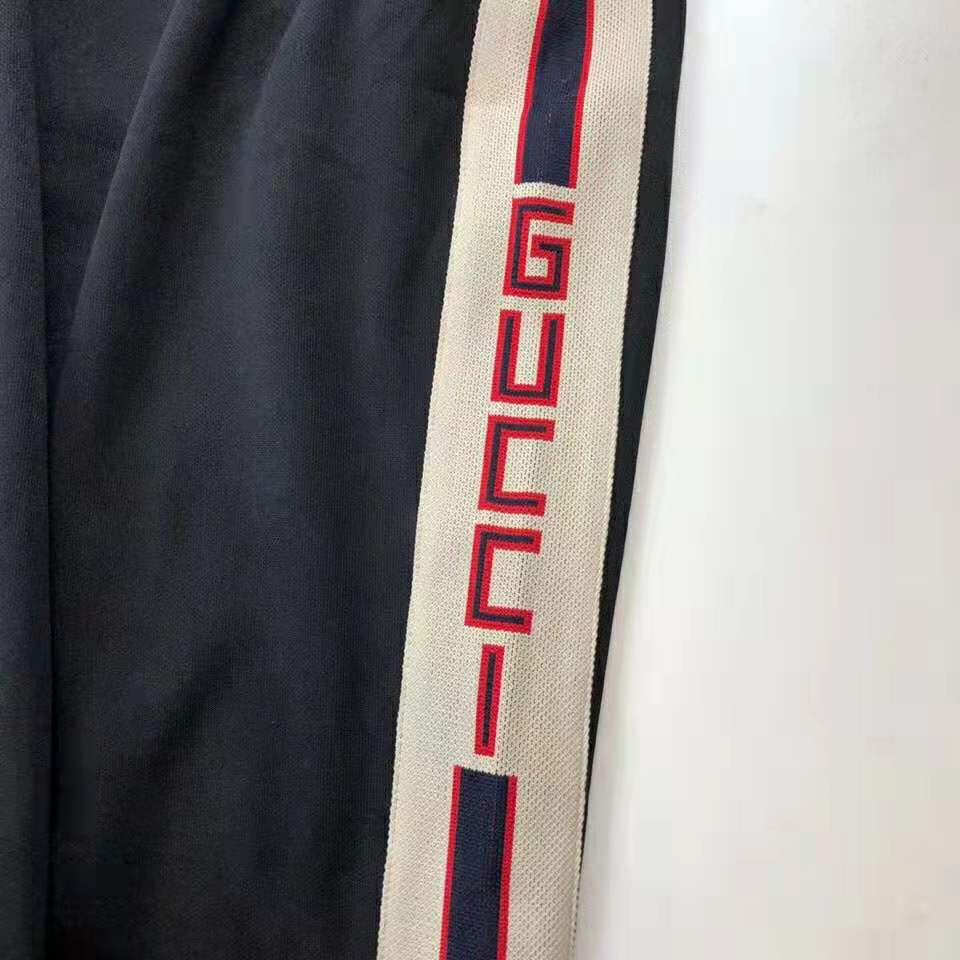 Gucci Men Technical Jersey Jacket-Black