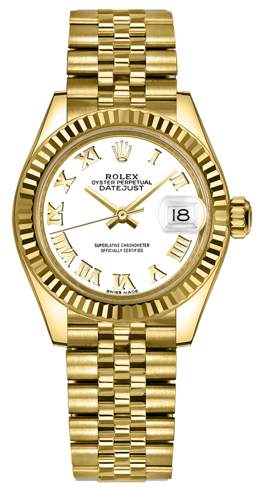 Rolex Lady-Datejust 28 White Dial Watch 279178-0030