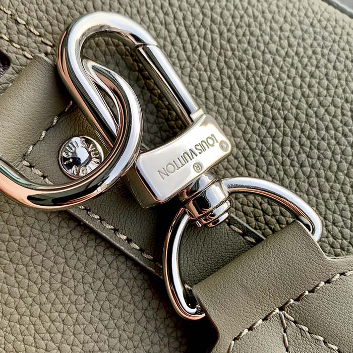 Louis Vuitton Unisex City Keepall Bag Khaki LV Aerogram Cowhide Leather