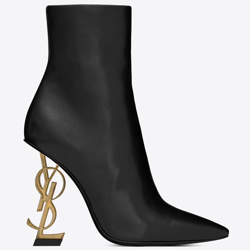 New Cowhide Winter Boots, Slim Heel Fashion Boots 1023120811