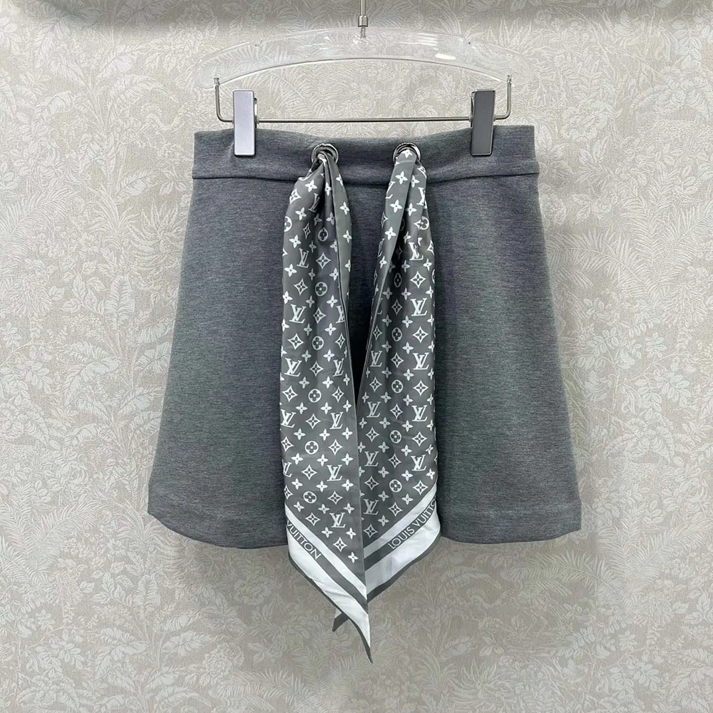 Louis Vuitton Women Monogram Scarf Mini Skirt 1AIR68