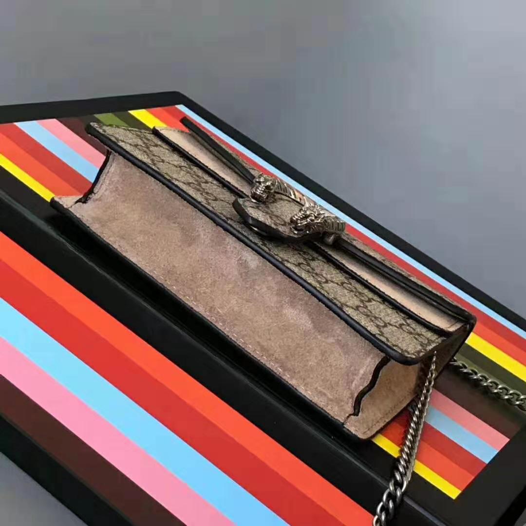Gucci GG Women Dionysus GG Supreme Mini Bag-Sandy