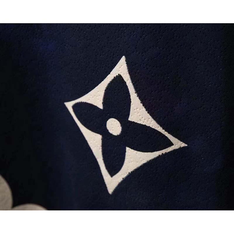 Louis Vuitton Women LV Damier Monogram Navy Blue Jacket Cotton Regular Fit