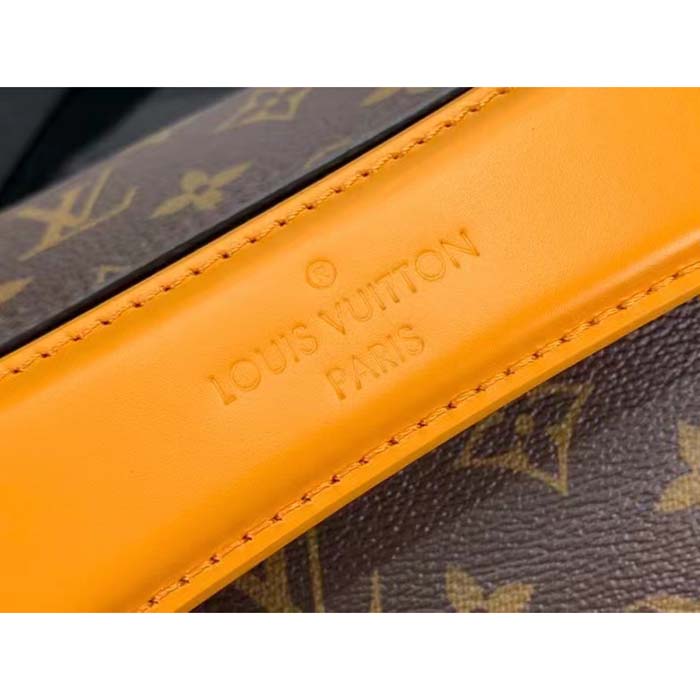 Louis Vuitton LV Unisex Soft Polochon MM Radiant Sun Monogram Macassar Coated Canvas