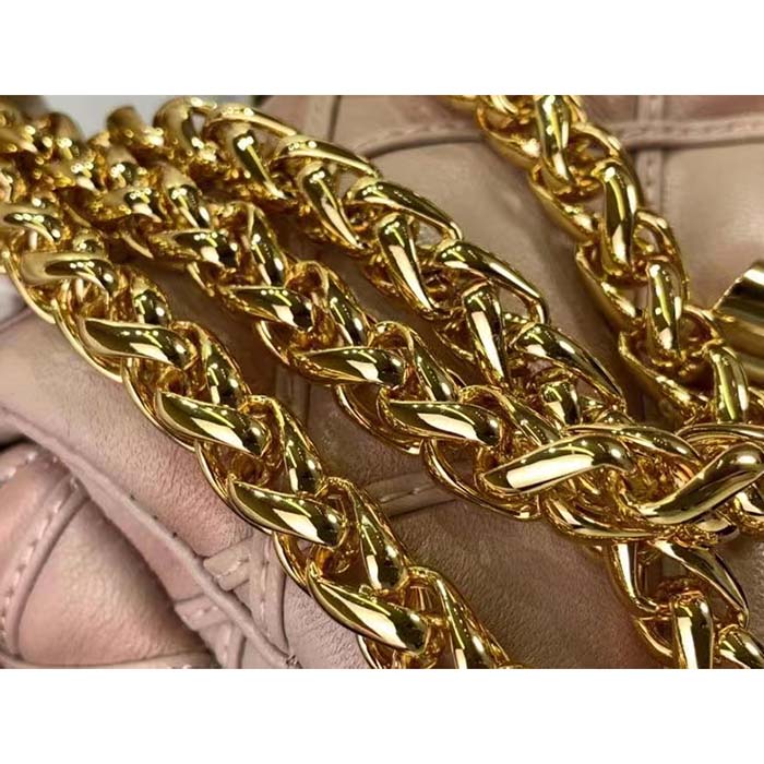 Louis Vuitton LV Women Pico GO-14 Pink Lamb Leather Lambskin Cowhide Leather