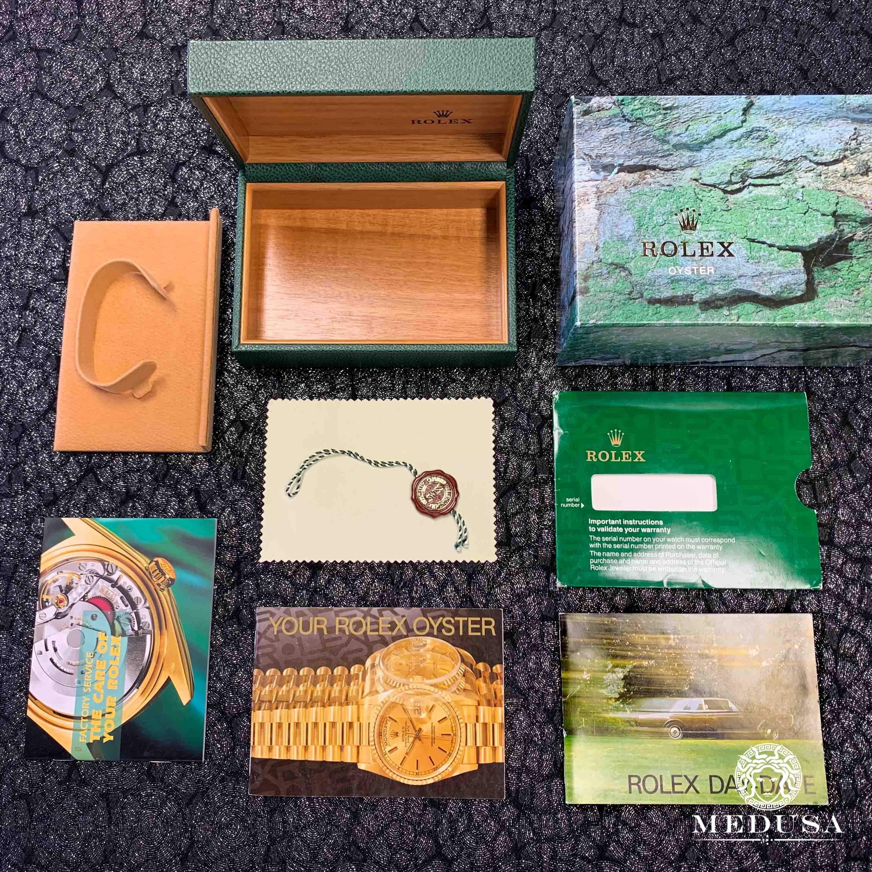 Rolex PRESIDENT DAY-DATE 36MM - BAGUETTE NOIR SMALL BEZEL