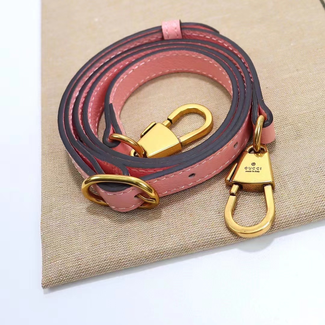 Gucci Women GG Diana Small Shoulder Bag Pink Leather Double G