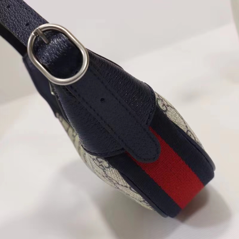 Gucci Unisex Ophidia GG Mini Bag Blue Beige GG Supreme Canvas