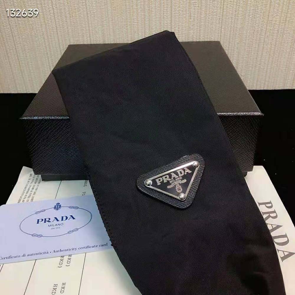 Prada Women Re-Nylon Headband-Black