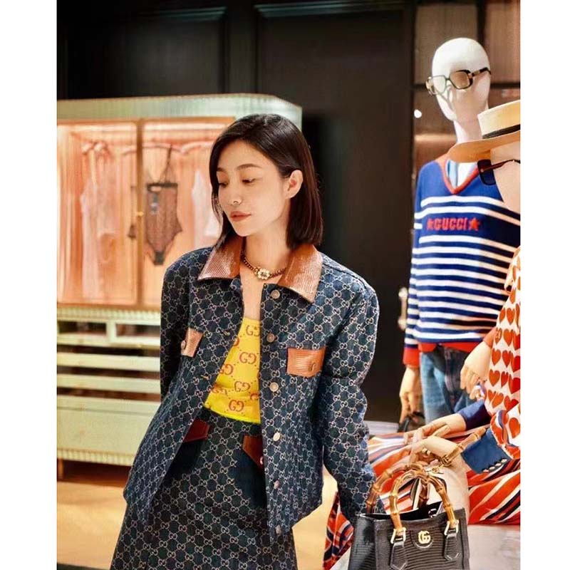 Gucci Women GG Diana Lizard Mini Bag Black Lizard Shiny Antique