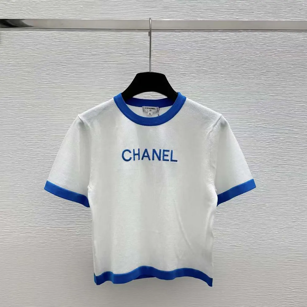 Chanel Women Oversize T-Shirt with Chanel Logo-White
