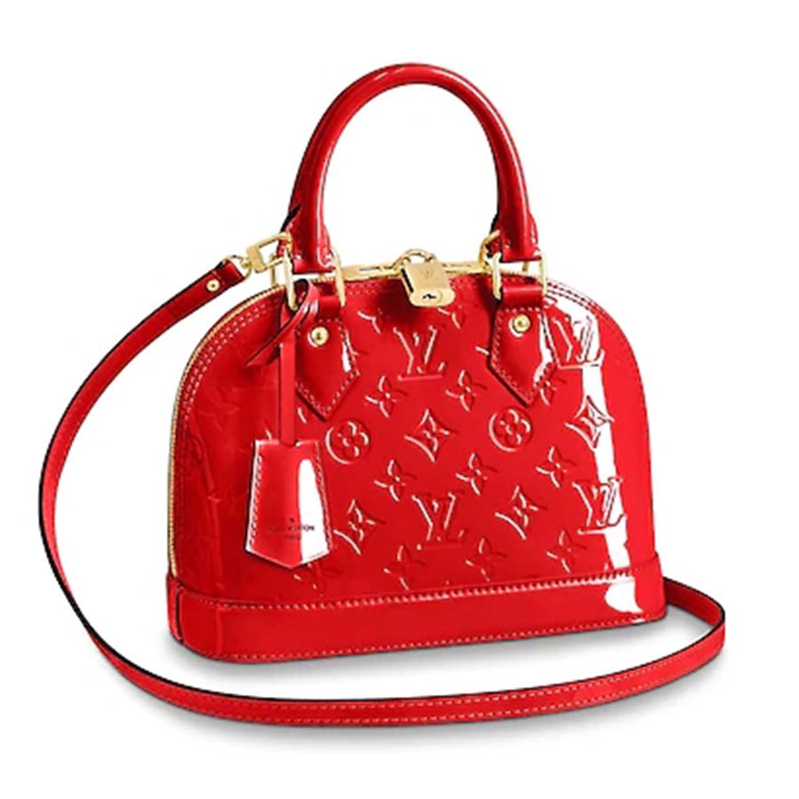 Louis Vuitton LV Women Alma BB Handbag in Patent Leather