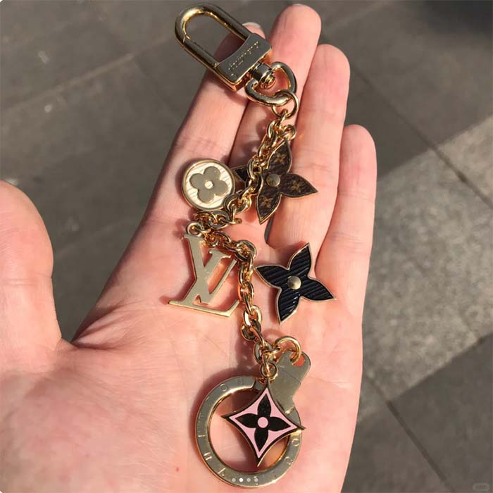 Louis Vuitton Unisex Spring Street Chain Bag Charm Monogram Canvas Gold-Color Hardware