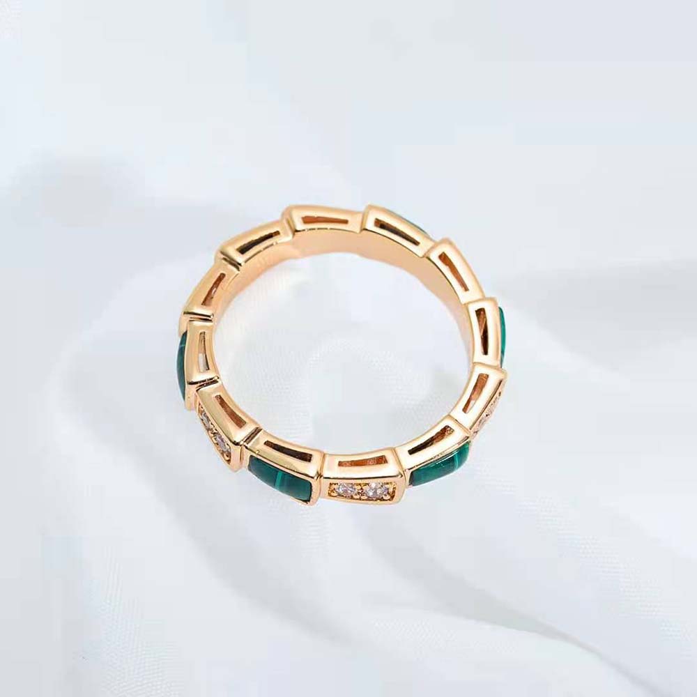 Bvlgari Women Use of Unconventional Materials Serpenti Viper Ring