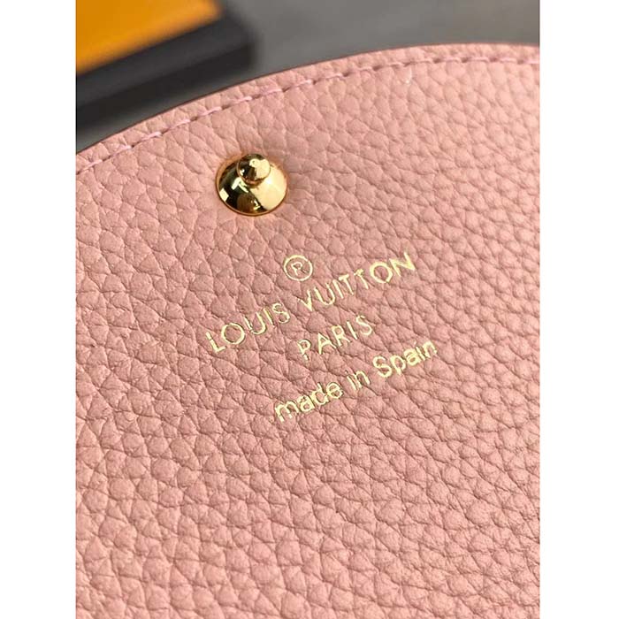 Louis Vuitton LV Unisex Rosalie Coin Purse Monogram Empreinte Embossed Supple Grained Cowhide Leather Pink
