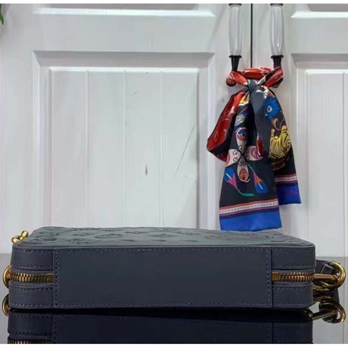 Louis Vuitton LV Unisex Soft Trunk Wearable Wallet Dark Shadow Gray Calf Leather