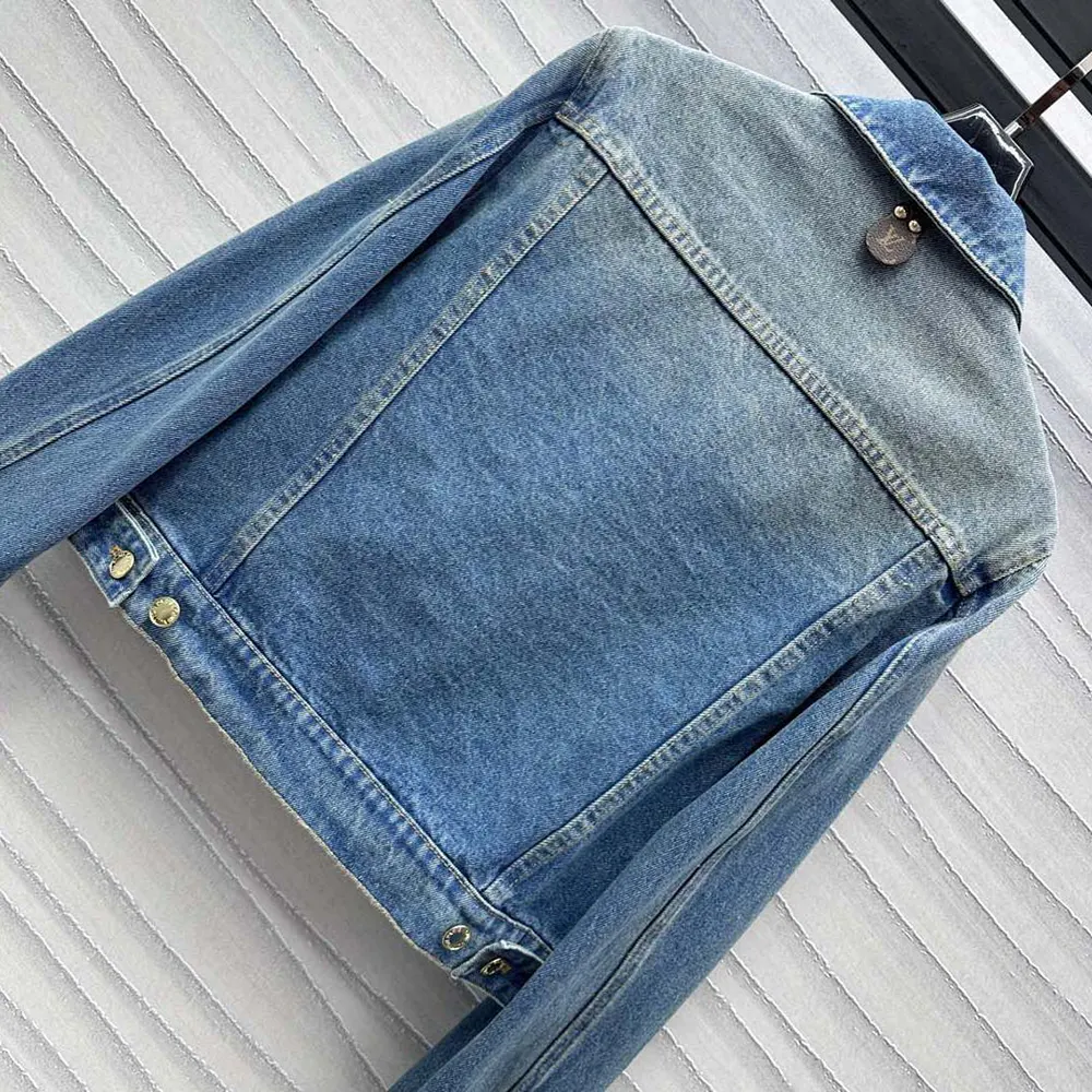 Louis Vuitton Women Short Denim Jacket 1ACCX8