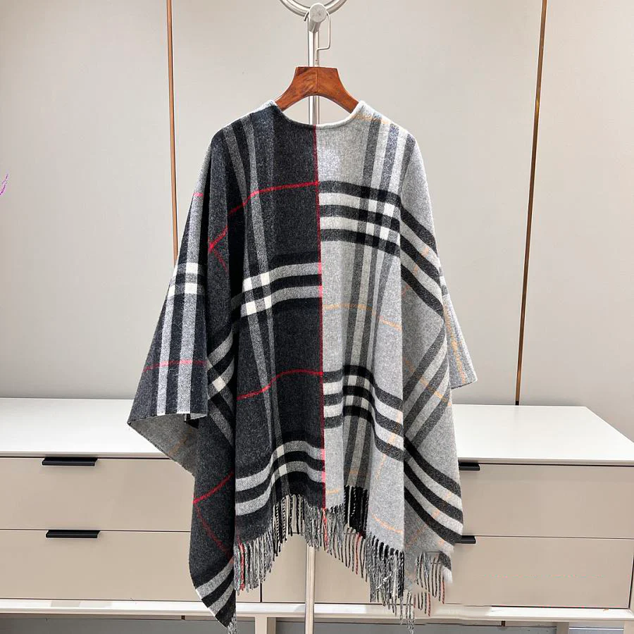 Matching cashmere cape scaft 1025012217