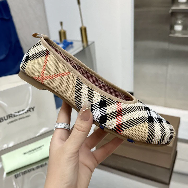 Classic Plaid Flats Single Shoes 1025051504