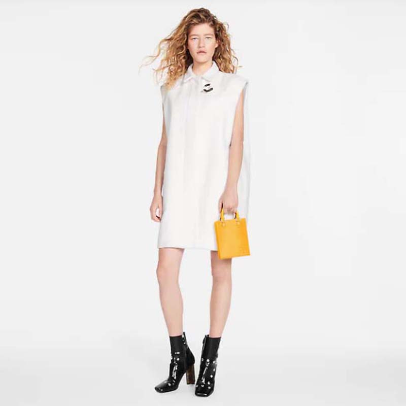 Louis Vuitton Unisex Petit Sac Plat Yellow Epi Embossed Supple Grained Cowhide