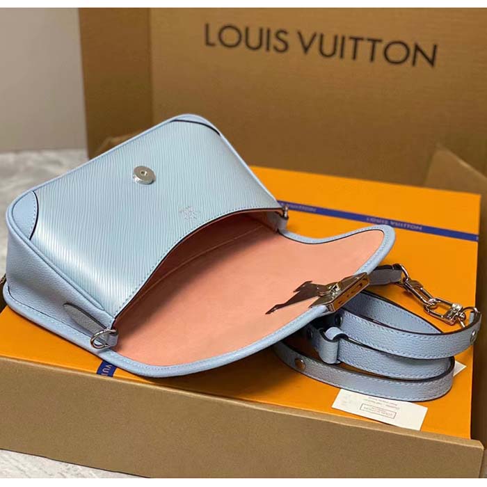Louis Vuitton LV Women Buci Crossbody Cloud Blue Epi Grained Cowhide Leather