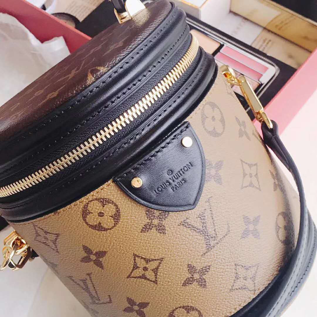 Louis Vuitton LV Women Cannes Handbag in Monogram and Monogram Reverse Coated Canvas