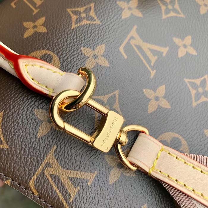 Louis Vuitton LV Women Cluny Mini Handbag Monogram Coated Canvas Cowhide Leather
