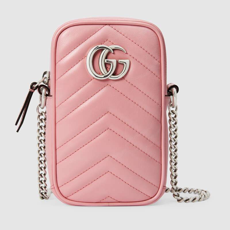 Gucci GG Women GG Marmont Mini Bag Matelassé Chevron Leather