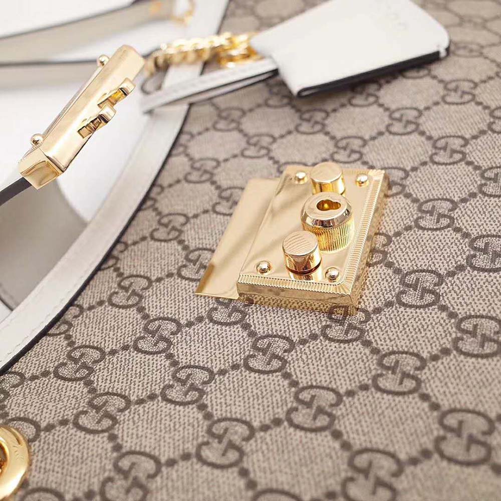 Gucci GG Women Padlock Medium GG Supreme Canvas Shoulder Bag