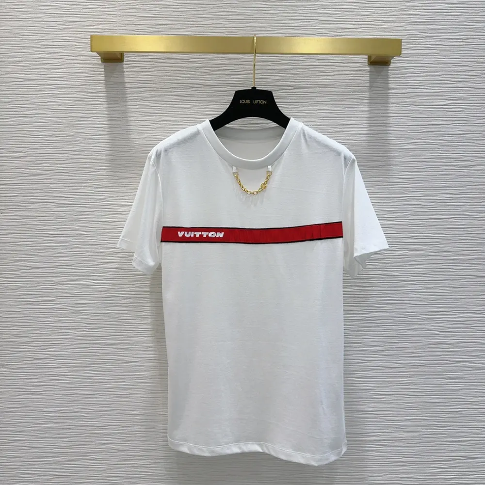 Louis Vuitton Women Vuitton Strap T-shirt 1AFYPW