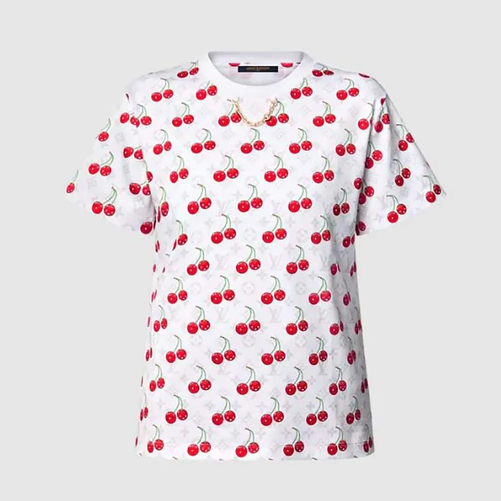 Louis Vuitton Women LV x TM Cherry T-Shirt 1AHJJ8